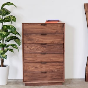 Modern Walnut Dresser image 2