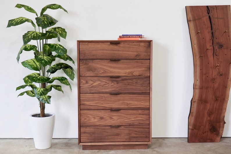 Modern Walnut Dresser image 2