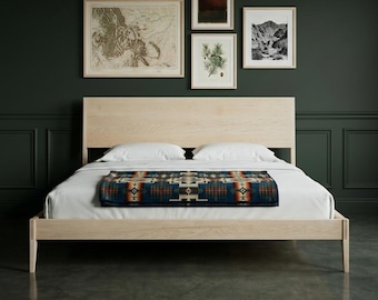 Mid Century Modern Platform Bed - Optional Storage
