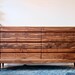 Handcrafted Solid Walnut Dresser | Mid Century Modern Dresser | Wooden Chest of Drawers | Vintage Style Home Decor | Custom Built Dresser 