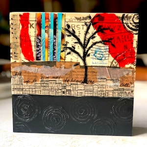 Original Mixed Media Art Collage: “Call Up”
