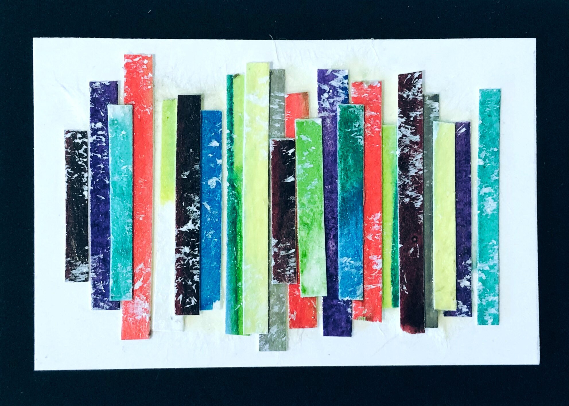 Original Mixed Media Collage Art strip It Down Etsy