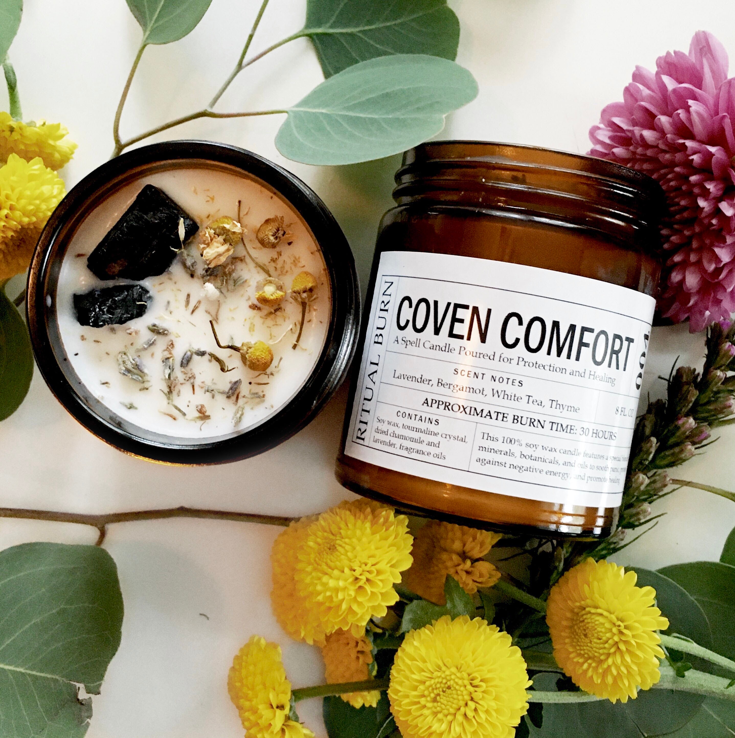 Coven Comfort Spell Candle for Protection and Healing