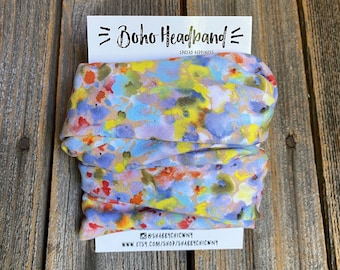Print Headband | Face Cover| Boho Headband | Boho Chic | Handmade Face Cover| Biker gear | Stretchy Headband | Yoga Headband | Tie Dye