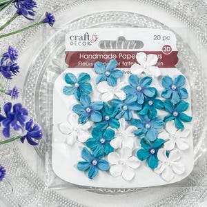 Fleur de Papier Éphémères Fait à la Main Embellissement Floral Collimage Jardin Scrabooking Accessoire Bouquet Accent Carterie