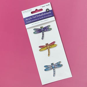 Libellule Autocollants Éphémère pour Scrapbooking Idée Adhésif Fabrication de cartes fournitures pour artisanat et albums décoration photos
