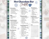 Hot Chocolate Bar Checklist Printable Party Holiday Planning Winter Event Guide Template Digital Download Cocoa Station Organizer Shopping