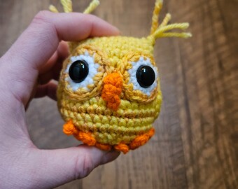 Little Owl Crochet Amigurumi FINISHED Item