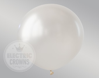 Ballons blanc nacré, 61 cm, Ballons de mariage, Shower de bébé, Fête de fiançailles, Réception de mariage, Biodégradable, Extérieur, Latex de qualité supérieure