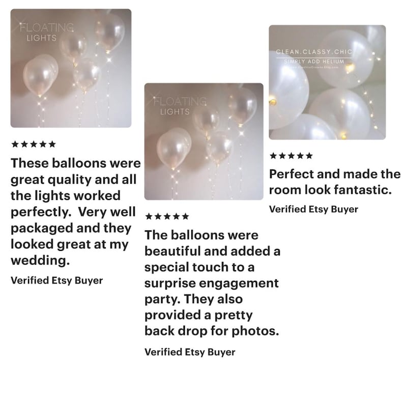 Anniversary Party Decor, Anniversary Balloons, 50th Anniversary, Wedding Balloons, Gold, Silver, 12", 17", Balloons with Floating Lights! 画像 3