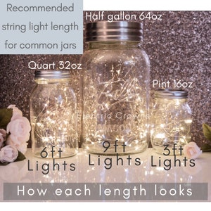Fairy Lights for Wedding Centerpieces, Wedding Tables, Wedding Lights Decoration, White Lights, Tiny Fairy Lights on a Wire, 3ft, 6ft, 9ft image 7