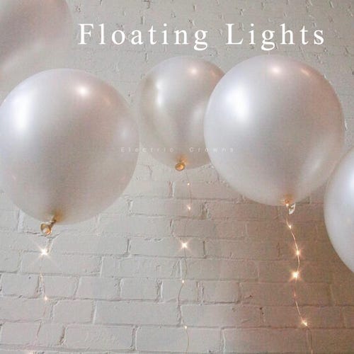 Backyard Wedding Decor, Backyard Party, Wedding Backdrop, Biodegradable Balloons, Eco Friendly, Balloons with LED lights, Battery Operated