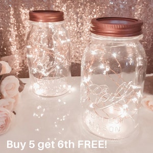 Rustic Wedding Decor, Wedding Decor, Mason Jar Lights, Fall Wedding Decor, Rustic Decor, Fairy Lights, Backyard Wedding, 3ft,6ft,9ft *No jar