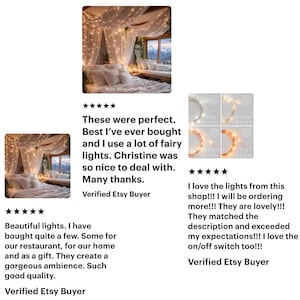 Lights For Bedroom, Fairy Lights, Starry String Lights, Warm White, Copper Wire, Battery Powered, Plug in with Switch, 13ft-33ft, US, UK image 3
