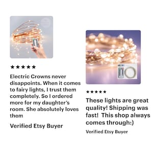String Lights, Home Decor Gift, Dimmable, Lights with Timer, USB Fairy Lights with Remote, 8 Twinkle Modes, 16ft, 33ft, 10m, Universal Plug! image 3