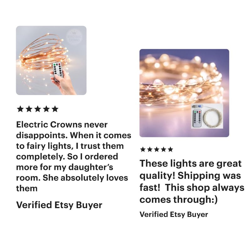 String Lights, Home Decor Gift, Dimmable, Lights with Timer, USB Fairy Lights with Remote, 8 Twinkle Modes, 16ft, 33ft, 10m, Universal Plug! image 3