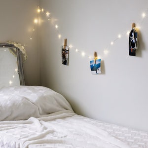 LED Fairy Lights, Plug In Fairy Lights, Bedroom, Indoor String Lights, Decorative Lights, White Lights, 13ft, 16ft, 19ft, 33ft, 65ft image 1