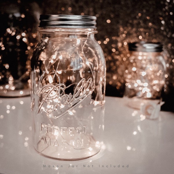 String Lights, 3ft, 6ft, 9ft, Fairy Lights for Centerpieces & Mason jars, Warm White, Battery Operated, Twinkle Lights, Battery Included!