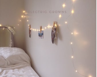 Fairy Light, Battery Wall Light, Plug in Wall Light, Dorm Decor, Fairy Lights for Girls Bedroom, 13ft, 19ft, 33ft, 65ft, Gifts Under 30