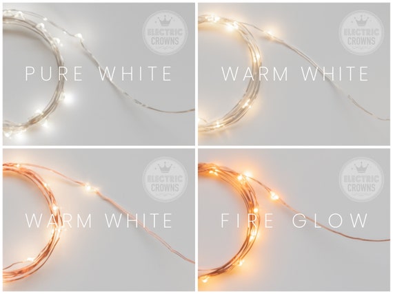 Long White Fairy LED String Lights 6ft