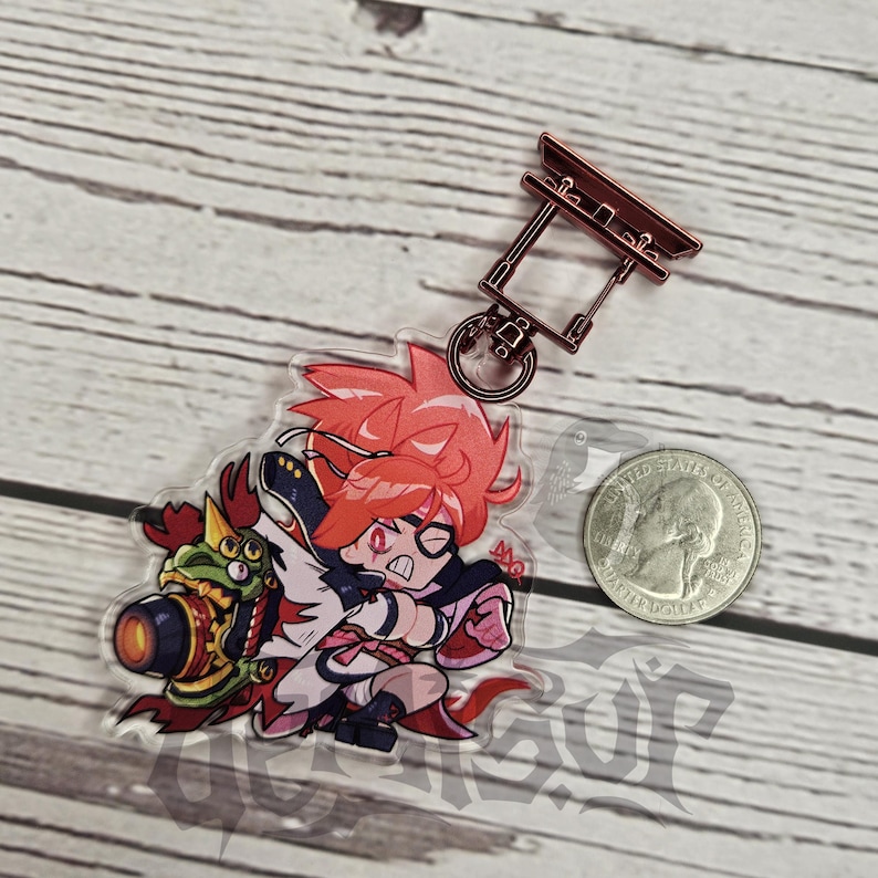 Ggst Keychains Baiken Acrylic Charm | Fighting Game Keychain | Guilty Gear | GGST - Etsy