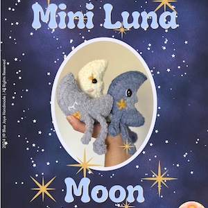 Mini Luna Moon Crochet Pattern | Amigurumi Moon Pattern