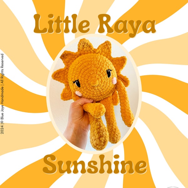 Little Raya Sunshine Crochet Pattern | Amigurumi Sun Pattern