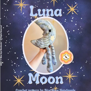 Luna Moon Crochet Pattern | Amigurumi Moon Pattern