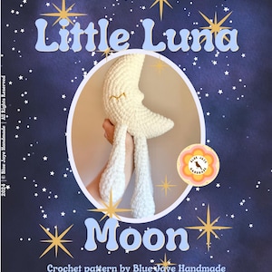 Little Luna Moon Crochet Pattern | Amigurumi Moon Pattern