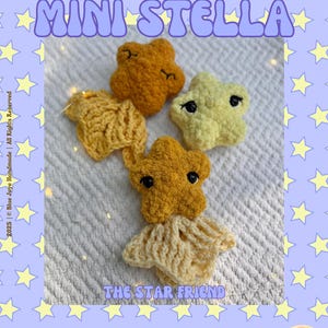 Mini Stella Star Häkelanleitung | Der Sternenfreund | Skurriles Amigurumi Stern-Muster mit Lovey | Sternschnuppe