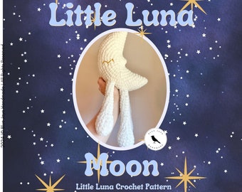 Little Luna Moon Crochet Pattern | Amigurumi Moon Pattern