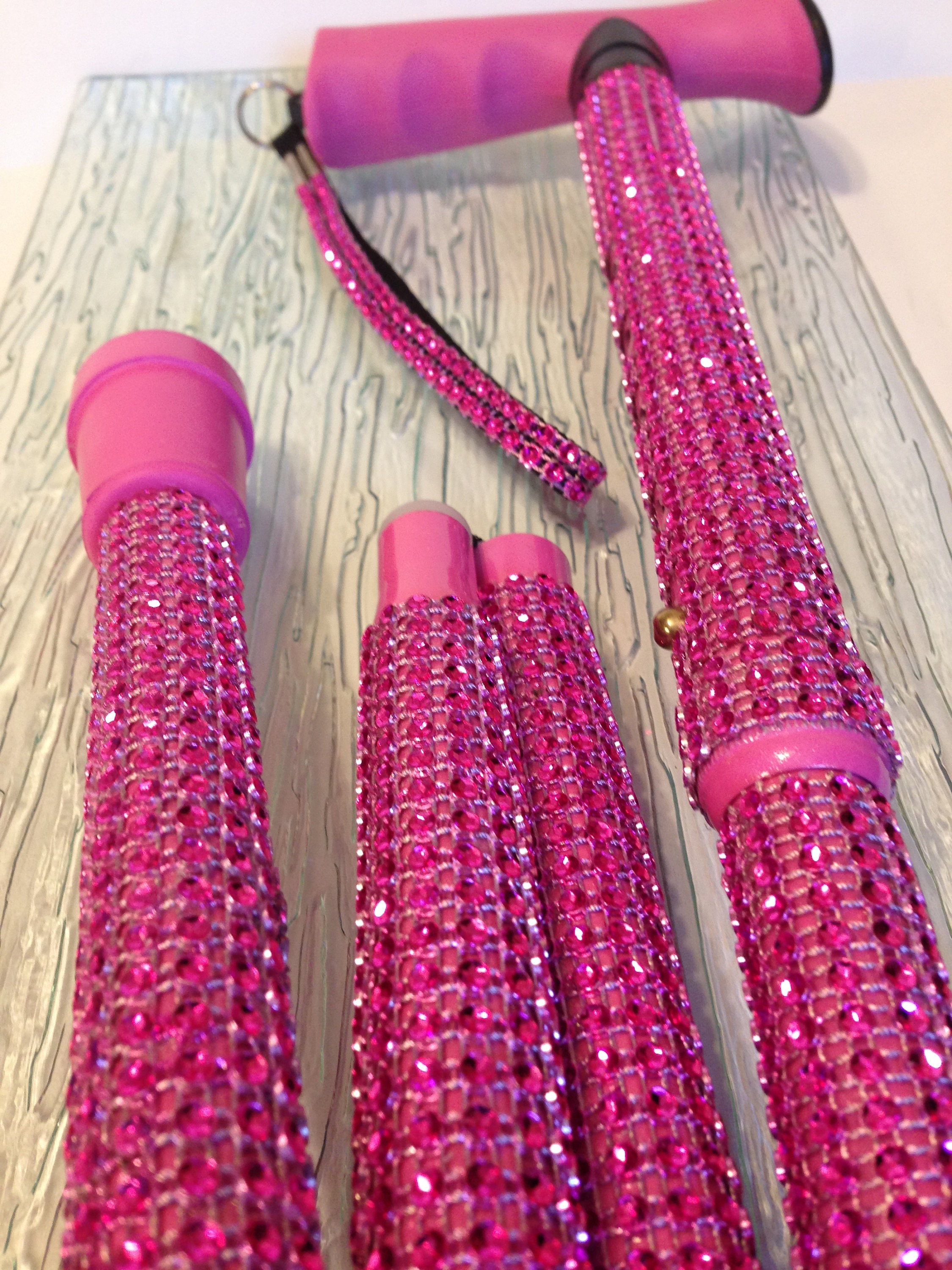 Sky Med Pink Designer Bling Cane Collection in Wisteria/Rose
