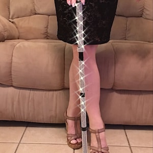 Faux Silver bling cane. Folding, adjustable, sparkling, and elegant. Unique gift, durable, no stones to fall out. Beauty lasts for years!