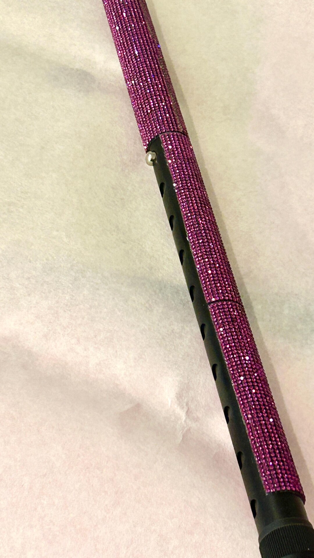 Ruby Rhod Cane Ruby Red Real Rhinestone Walking Cane, Diamond-like, Sparkling ...