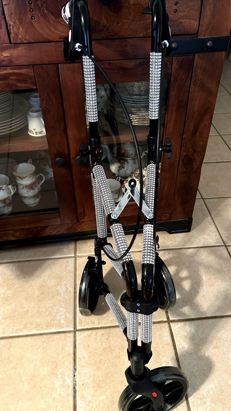 Walker With Custom Rims Custom Bling Rolling Walker: 2, 3 or 4 Wheel Mobility Aid With Faux ...