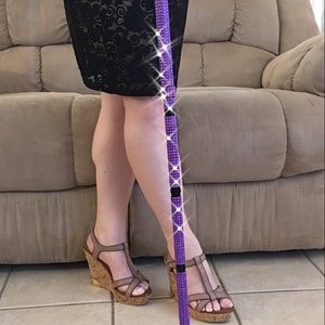 Purple Rhinestone Folding Cane Mobility Aid Sparkly Bling Multiple Sclerosis Balance Issues Post Surgery Gift Grandma Grandpa Mom Dad image 1