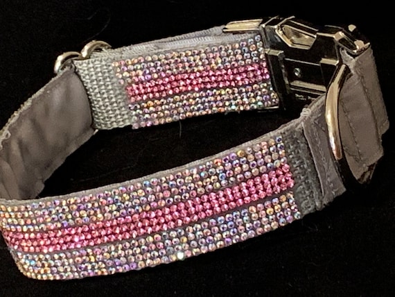 Gangsta Dawg Luxury Gold Leather Dog Collar With Bling  Luxury Designer Rhinestone Dog Decor display picture 1