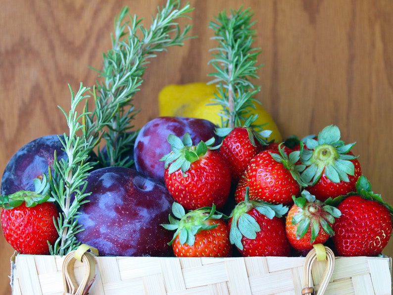 Plum and Strawberry Jam with Rosemary image 1