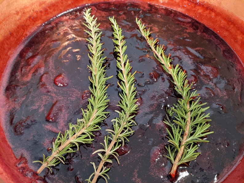 Plum and Strawberry Jam with Rosemary image 4