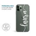 Personalised iPhone 13 Pro Max Handwritten Name Clear Phone Case for 12 11 Mini 8 Plus 7 6 SE S10 Cell Cover TPU Hybrid Tough Bumper Custom 