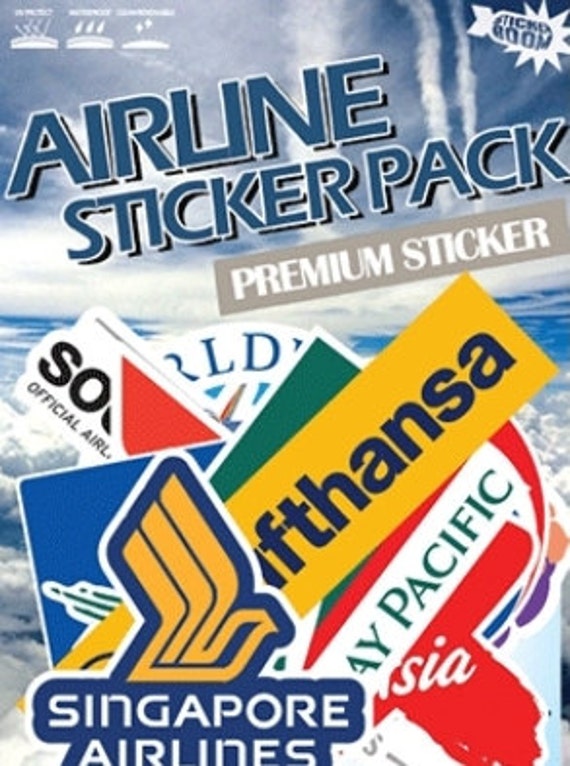 AIRLINE Stickers Fun Sticker Unique sticker planner | Etsy
