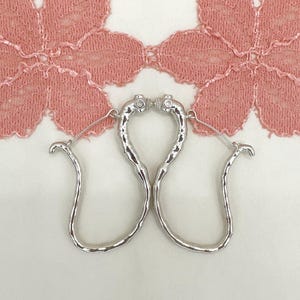 PESTS & Parasites - Tapeworm - Hoops - Earrings - Sterling Silver