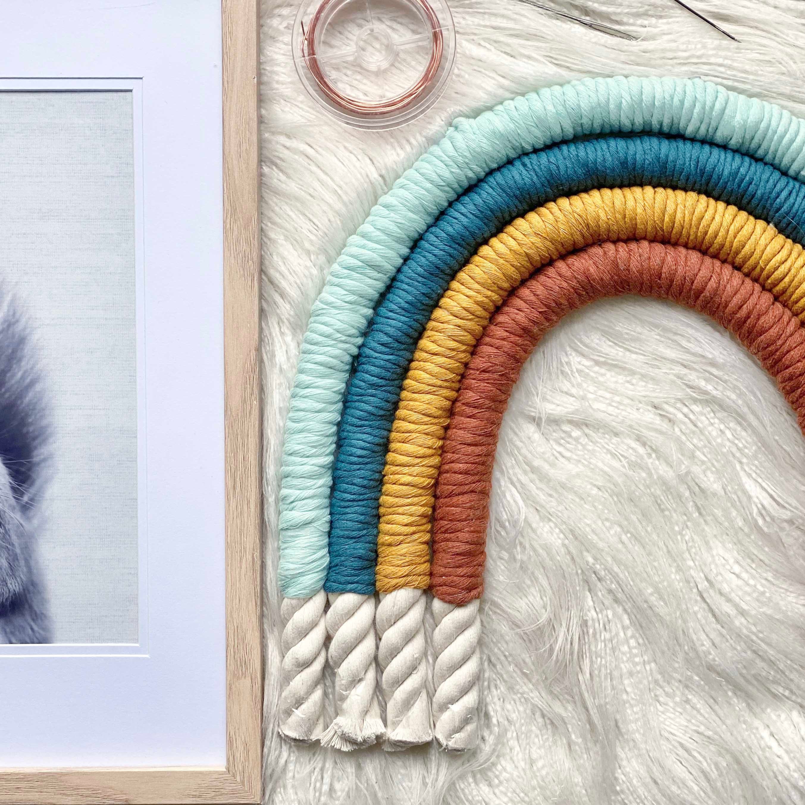 Rainbow Kit DIY Wall Hanging Tutorial Etsy