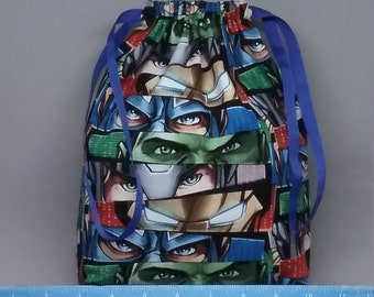 Avenging Eyes Treasure Bag Made With Licensed Avengers Fabric