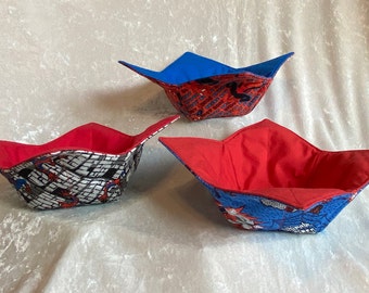 Reversible Bowl Cozy Made With Licensed Spider-Man Fabric