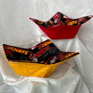 Reversible Bowl Cozy Made With Licensed Kansas City Chiefs Fabric