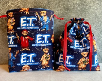 Treasure Bag Made With Licensed E. T. Fabric