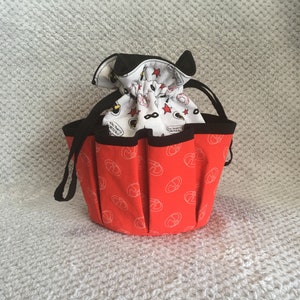 Bucket Organizer Bag Made With Licensed Incredibles Fabric