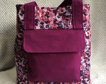 Purple Spotted Tote Bag