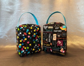 Neon Knitting Project Bag